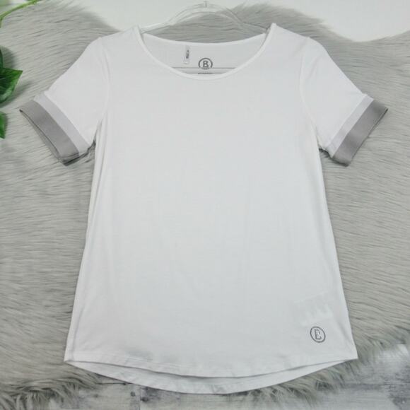 BOGNER White Short Sleeve Knit Tee Shirt Women’s Size XS - Picture 1 of 11